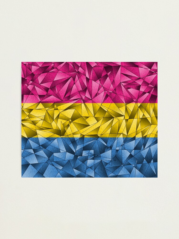 Alternate view of Abstract Pansexual Flag Photographic Print