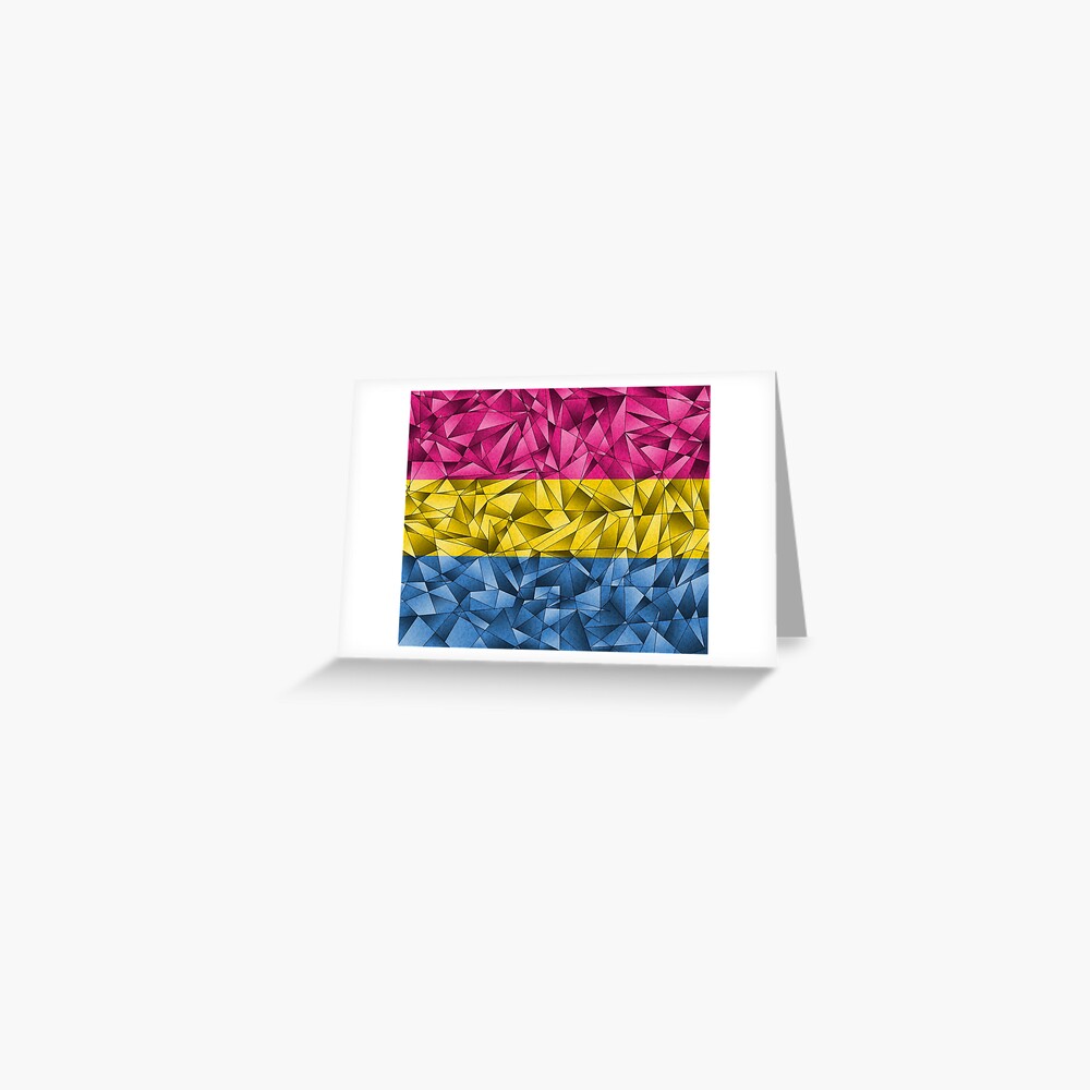 Abstract Pansexual Flag Greeting Card