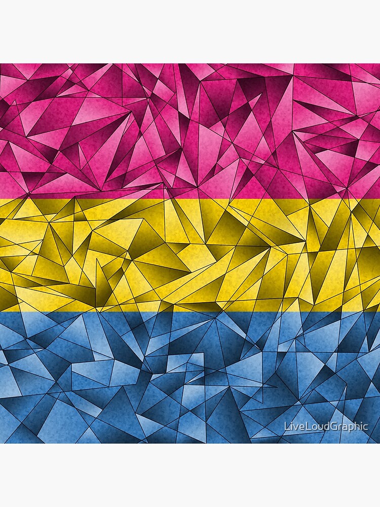 Abstract Pansexual Flag by LiveLoudGraphic
