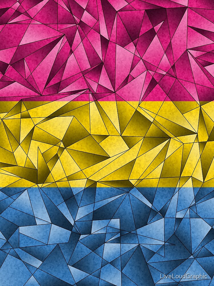 Abstract Pansexual Flag by LiveLoudGraphic