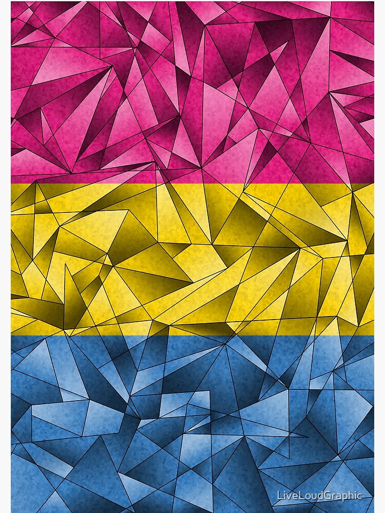 Abstract Pansexual Flag by LiveLoudGraphic