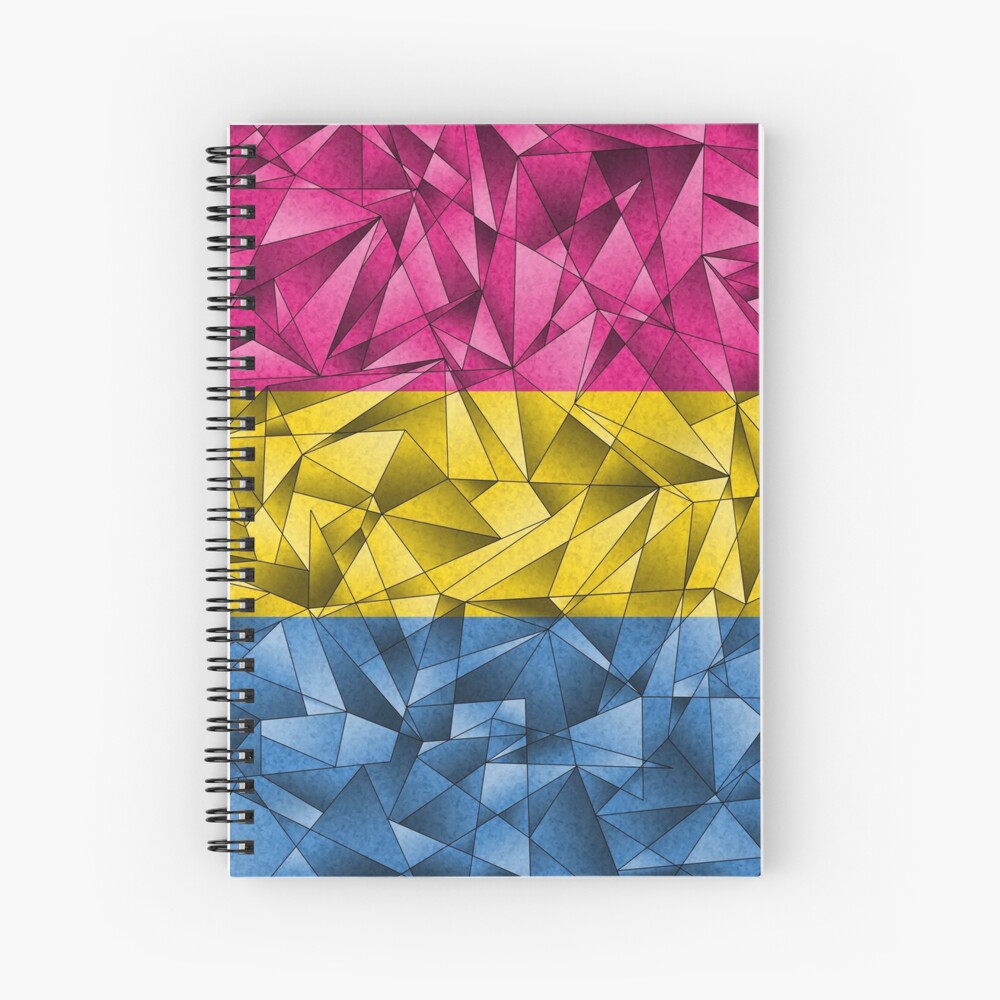 Abstract Pansexual Flag Spiral Notebook