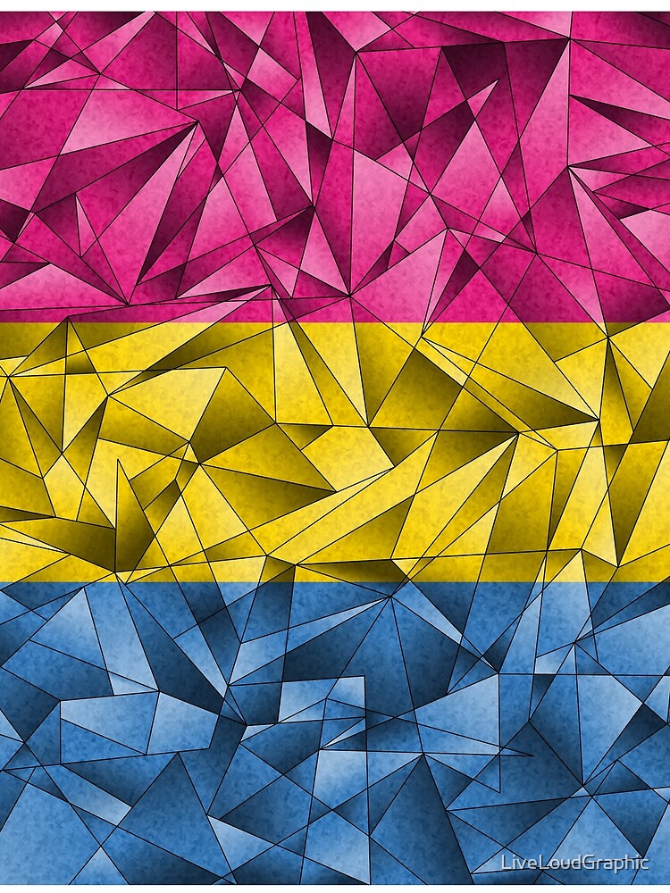 Abstract Pansexual Flag by LiveLoudGraphic