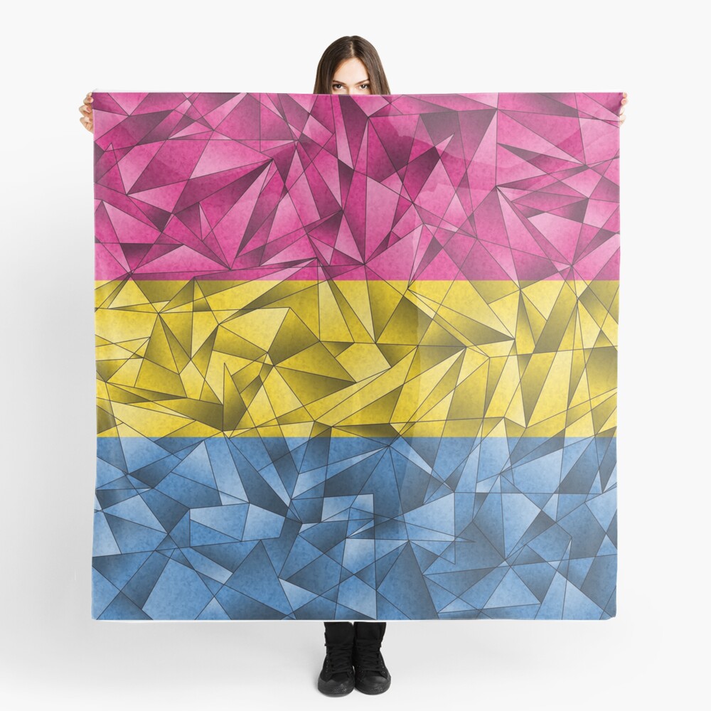 Abstract Pansexual Flag Scarf