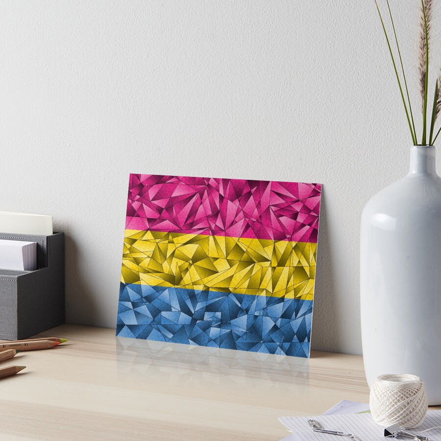 Abstract Pansexual Flag Art Board Print