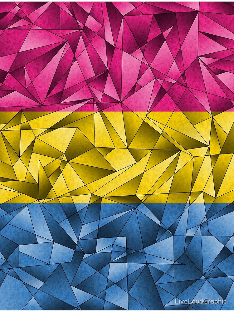 Abstract Pansexual Flag by LiveLoudGraphic