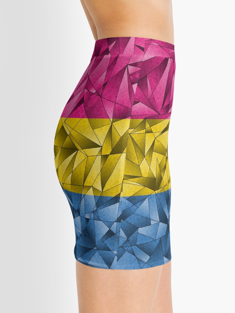 Alternate view of Abstract Pansexual Flag Mini Skirt