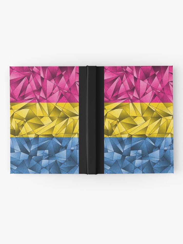 Alternate view of Abstract Pansexual Flag Hardcover Journal