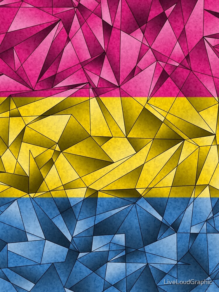 Abstract Pansexual Flag by LiveLoudGraphic