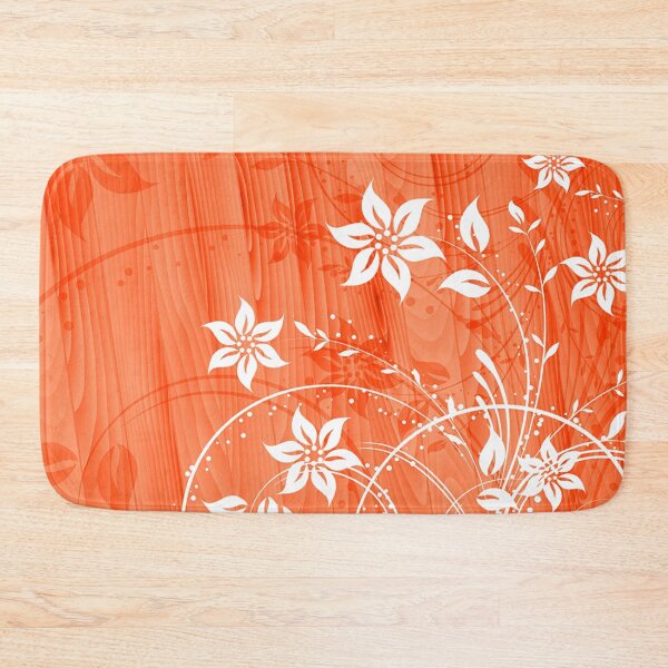 Item preview, Elegant Floral Art - White Orange  designed and sold by Tshirtstory.