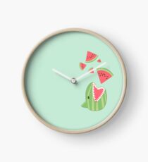 Watermelon Shark Clock