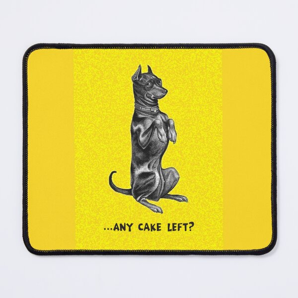 Item preview, Dobermann begging for Cake designed and sold by KenRinkel.