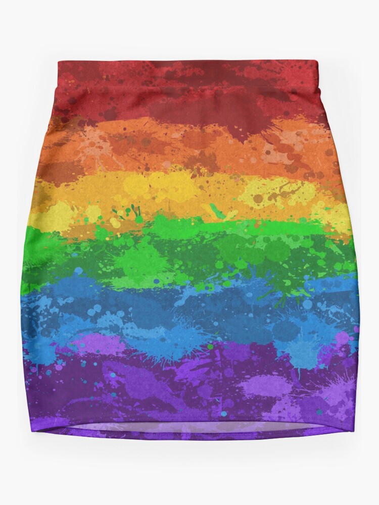 Abstract Paint Splatter Inclusive Rainbow Pride Flag Pattern Leggings for  Sale by LiveLoudGraphic