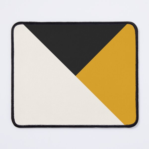 Item preview, Tricolor Geometry Charcoal Yellow designed and sold by La Chic.