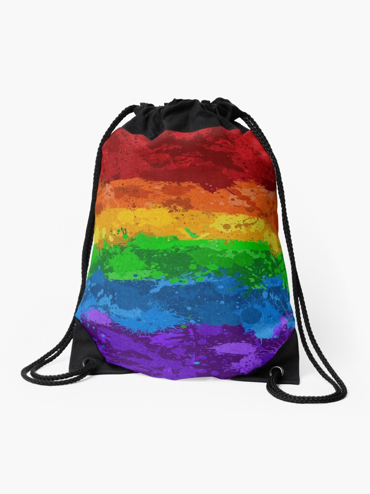 Seamless Repeating LGBTQ Pride Rainbow Flag Background Tote Bag