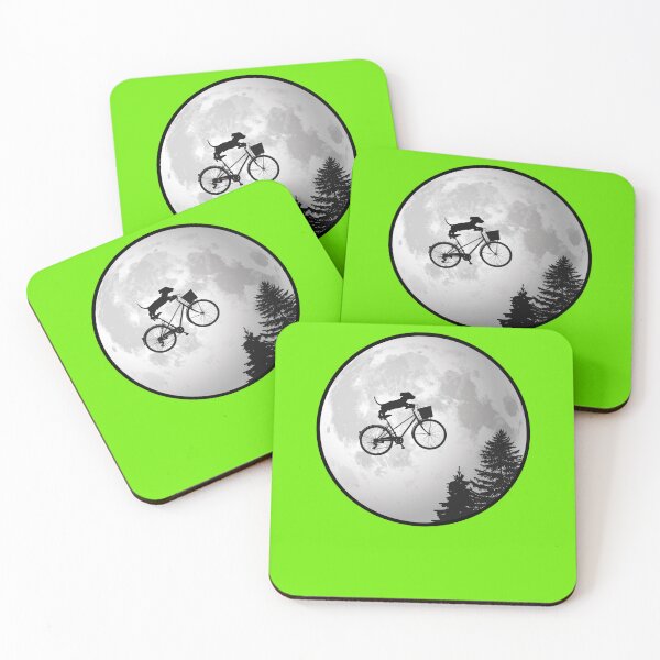 Item preview, Dachshund Biking Past The Moon  designed and sold by RobertNeumann.