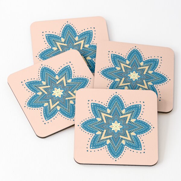 Artikelvorschau, Blauer Stern Mandala entworfen und verkauft von Home Cyn Home.