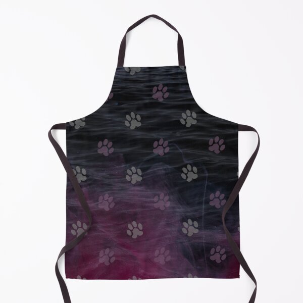 Item preview, dark ocean cat and dog paw print designed and sold by Beeroclock.