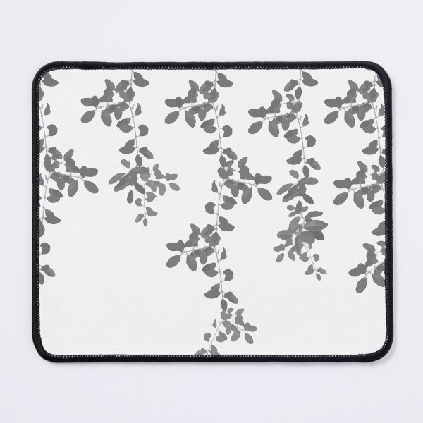 Item preview, Grey Leaves pattern. Grey. white. leaves. designed and sold by PrintedDreams.