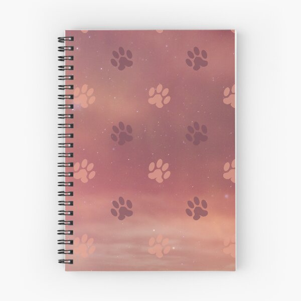 Item preview, orange galaxy pattern with dog and cat paw print designed and sold by Beeroclock.