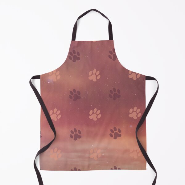 Item preview, orange galaxy pattern with dog and cat paw print designed and sold by Beeroclock.