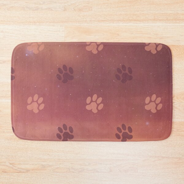 Item preview, orange galaxy pattern with dog and cat paw print designed and sold by Beeroclock.