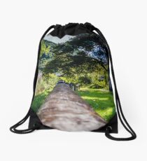 Along The Park Post Drawstring Bag