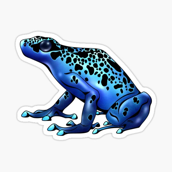 Item preview, Dendrobates tinctorius azureus - Blue Poison Dart Frog designed and sold by porpoisefully.