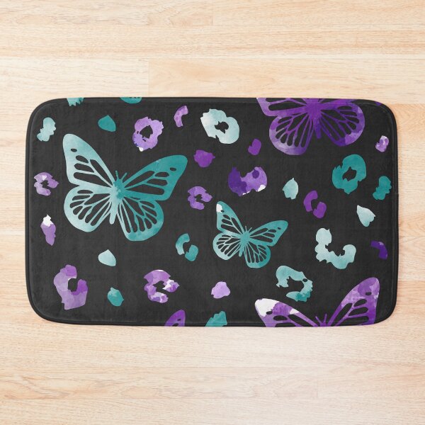 Item preview, Butterfly Leopard Purple Black Pattern designed and sold by LIRAZ ZIV.