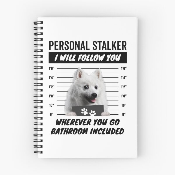 Item preview, Personal Stalker Dog – Japanese Spitz designed and sold by More Cute Dogs.