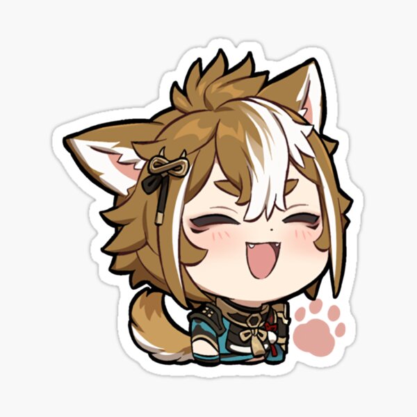 Item preview, Chibi Gorou - Genshin Impact designed and sold by 1umynst.