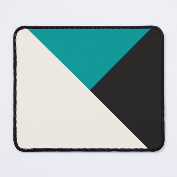 Item preview, Tricolor Geometry Turquoise Charcoal designed and sold by La Chic.