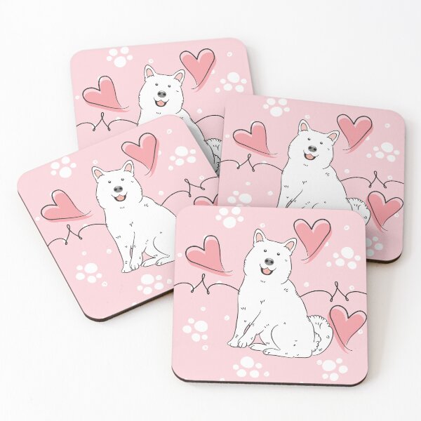 Item preview, LOVE White Alaskan Malamute designed and sold by Lulupainting.