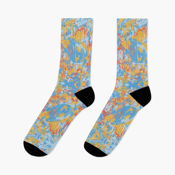 Item preview, Abstract Yellow Blue Exclusive Pattern designed and sold by LIRAZ ZIV.