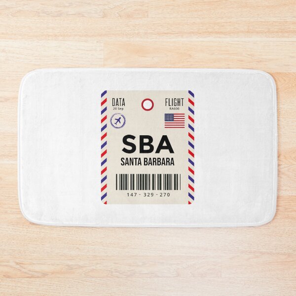 Item preview, Santa Barbara Airport Code Travel Tag, SBA, Santa Barbara Luggage Tag - Gift For Traveler designed and sold by InspireShop.