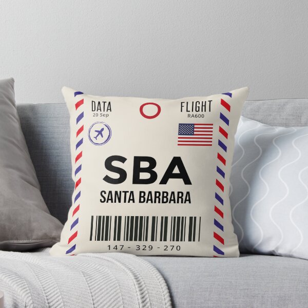 Item preview, Santa Barbara Airport Code Travel Tag, SBA, Santa Barbara Luggage Tag - Gift For Traveler designed and sold by InspireShop.