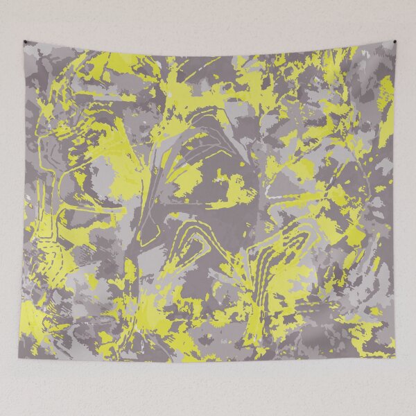 Item preview, Abstract Grey Yellow Exclusive Pattern designed and sold by LIRAZ ZIV.