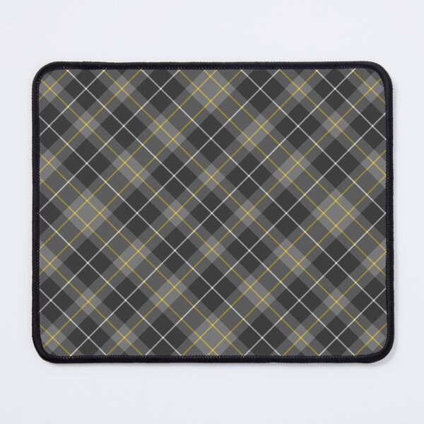 Item preview, Grey & Yellow Cross Tartan Plaid Twill Pattern designed and sold by 89BLACK.