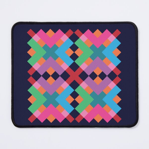 Item preview, Colorful geometric patchwork pattern designed and sold by Anna Lemos.