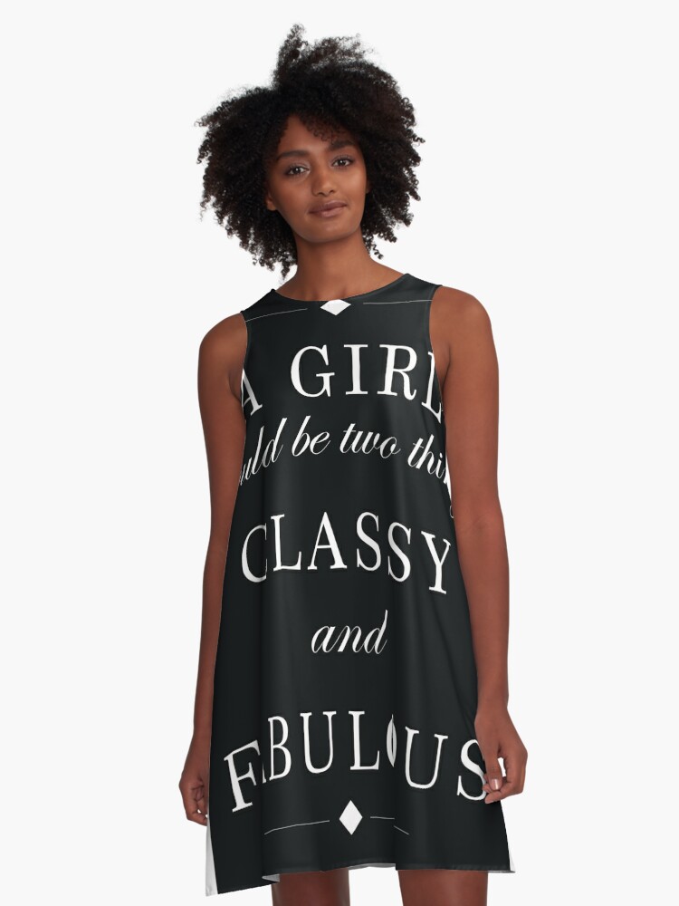 Classy And Fabulous Chanel Quote A Line Dress By Shrijit