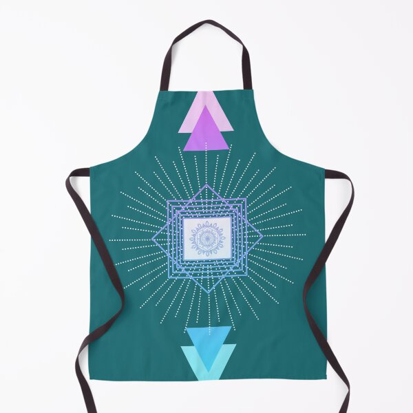 Item preview, Teal and pink sunburst mandala  designed and sold by Home Cyn Home.