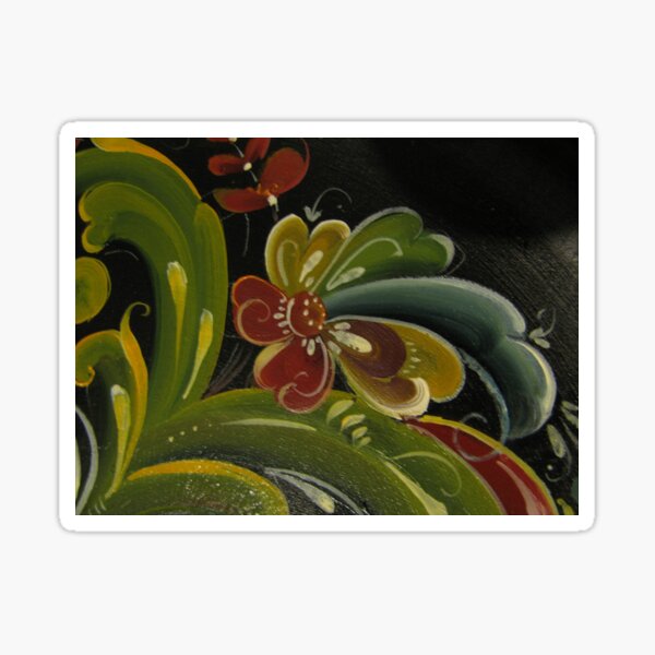 Decorative Rosemaling from Norway Sticker