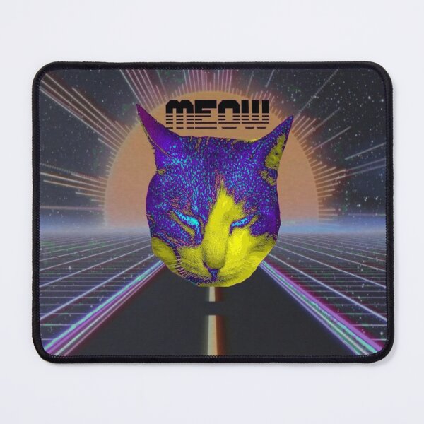 Item preview, vaporwave meow cat designed and sold by Cyberomiz.