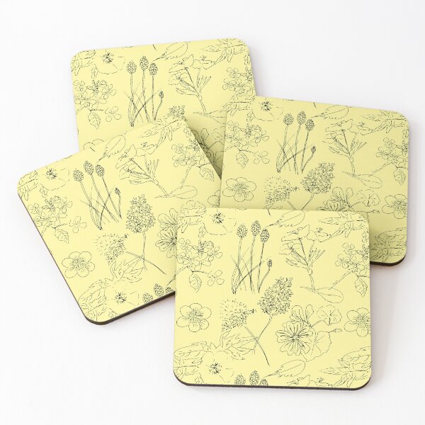 Item preview, Field flowers yellow background designed and sold by by Mònica Roca.