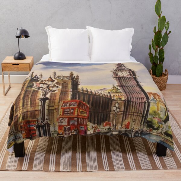 Item preview, 1960 London. Fly There By Qantas designed and sold by SuperMerchMan.