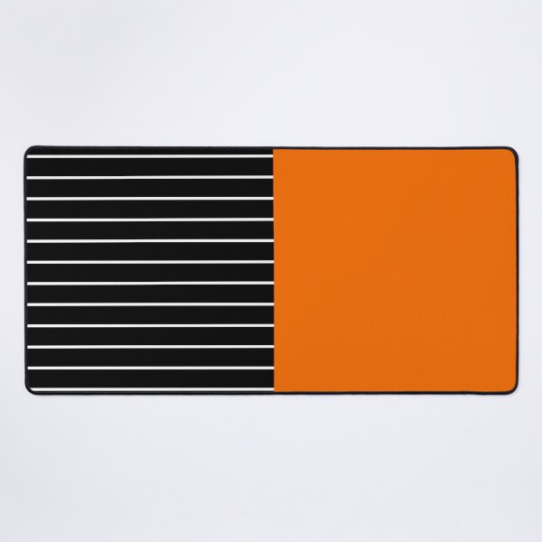 Aperçu de l'œuvre Bloc rayé orange uni créée et vendue par Miss Striped.