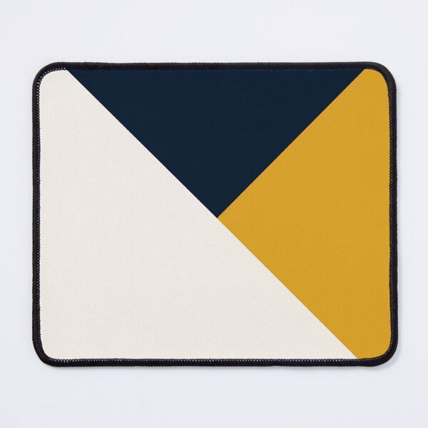 Item preview, Tricolor Geometry Navy Yellow designed and sold by La Chic.