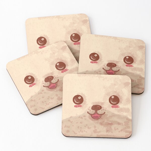 Item preview, Kawaii fox face, cream designed and sold by Lalingla.