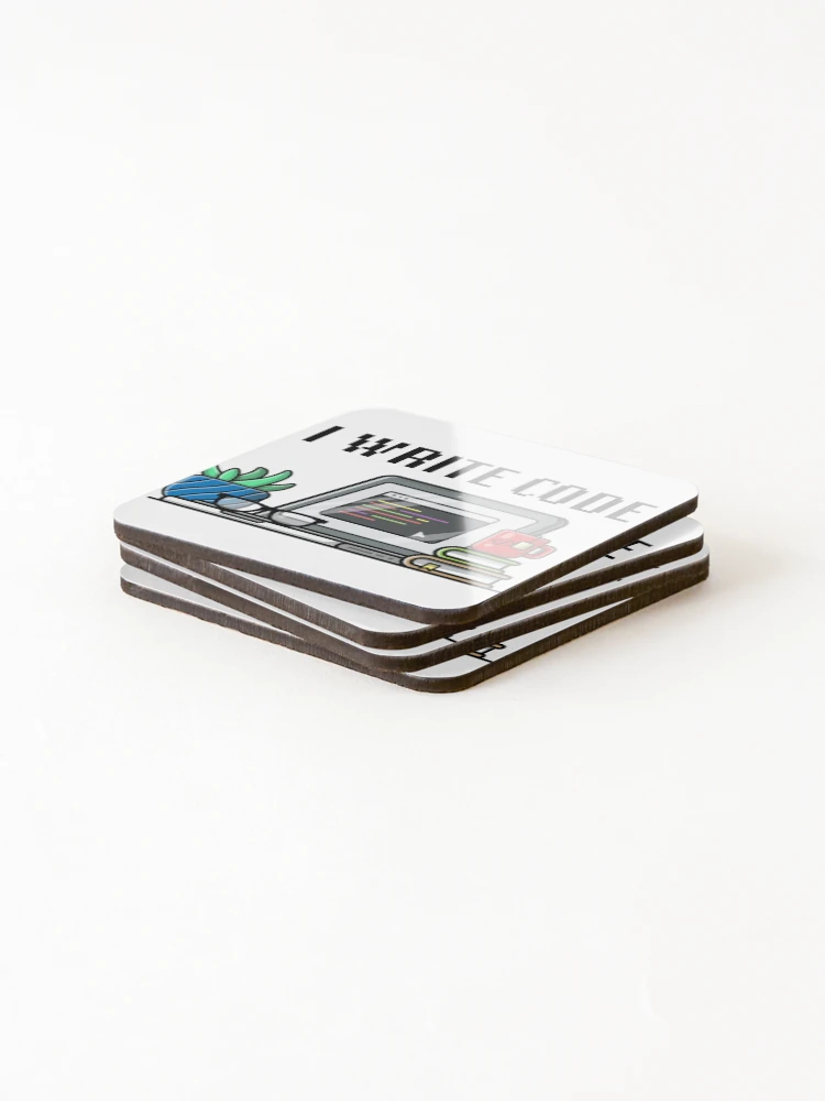 Thumbnail 4 of 5, Coasters (Set of 4), I write code designed and sold by Code Monkeys.