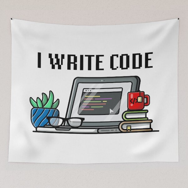 Item preview, I write code designed and sold by Code  Monkeys.